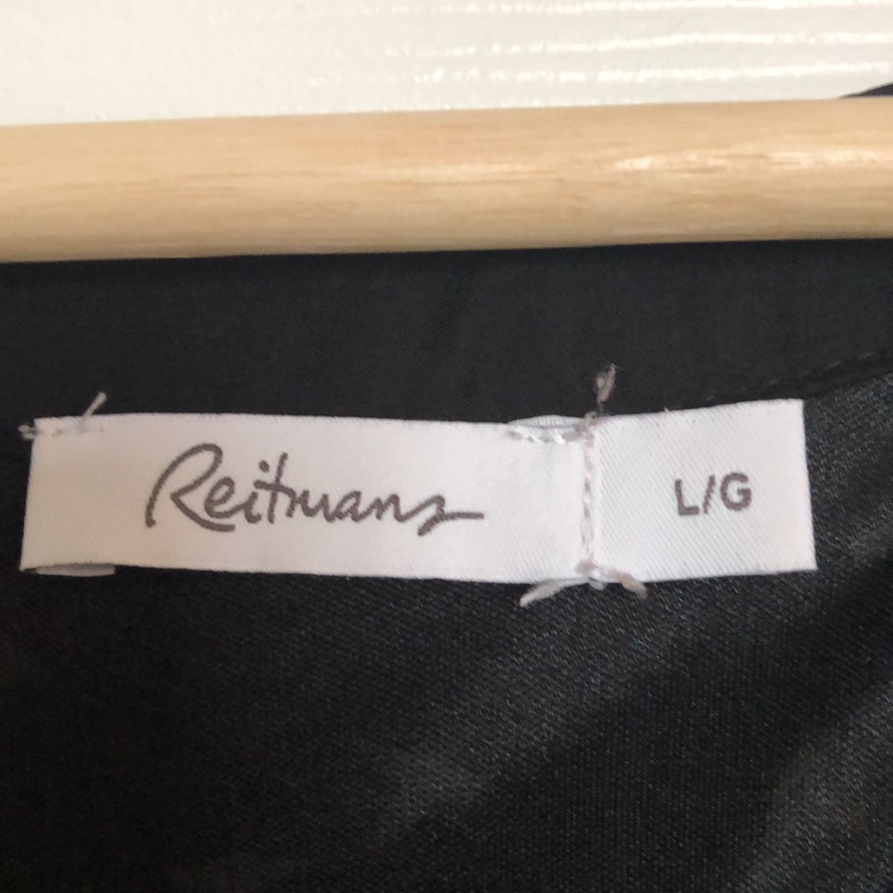 Reitmans bird print roll tab sleeve dress - Picture 2 of 13